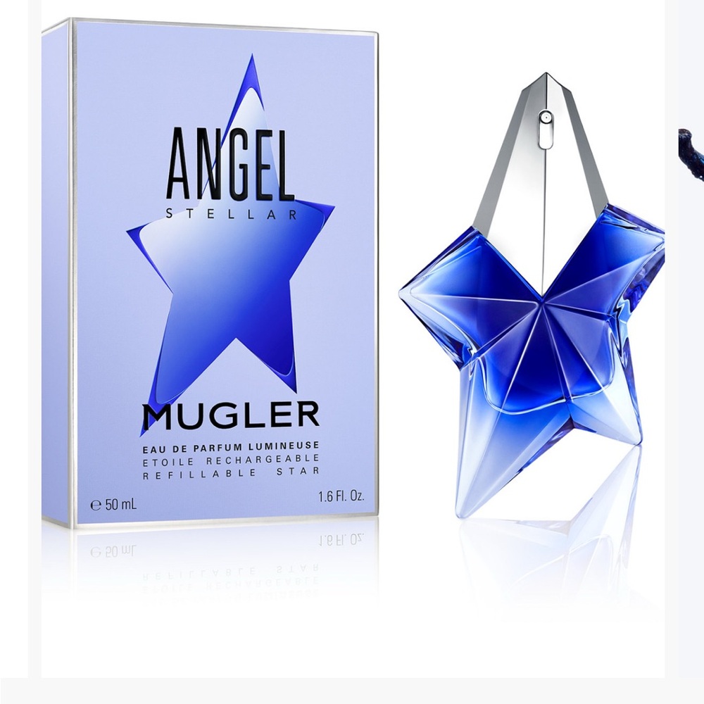 Mugler Angel Blue Star Ornament
